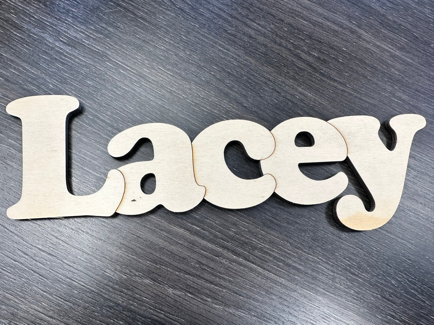 Wooden Name - Lacey