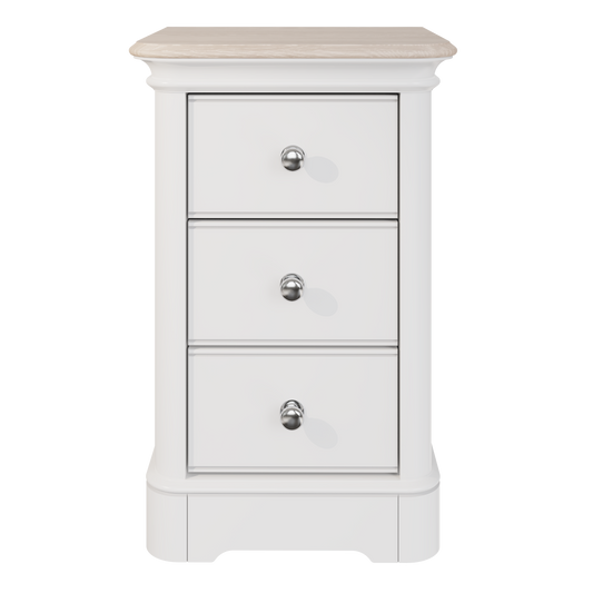 2CH208S - Chartwell Narrow 3 Drawer Bedside