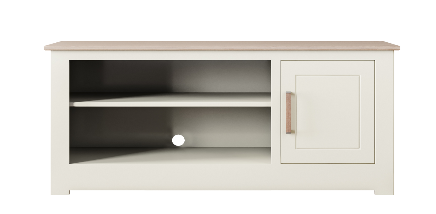 Modo Dining Straight 1200 1 Door TV unit Oak Top